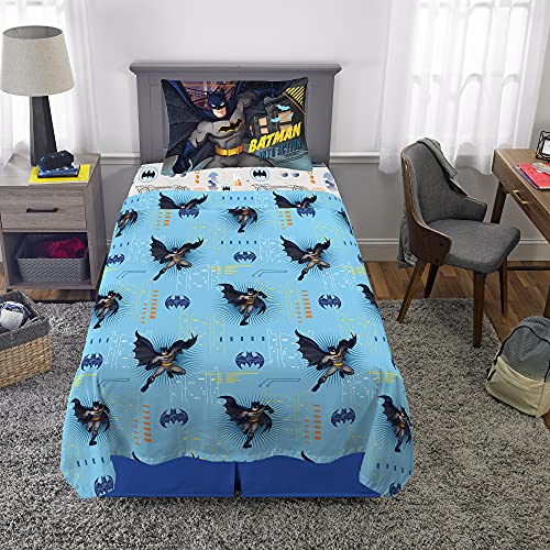 Batman Twin Microfiber Sheet Set for Kids