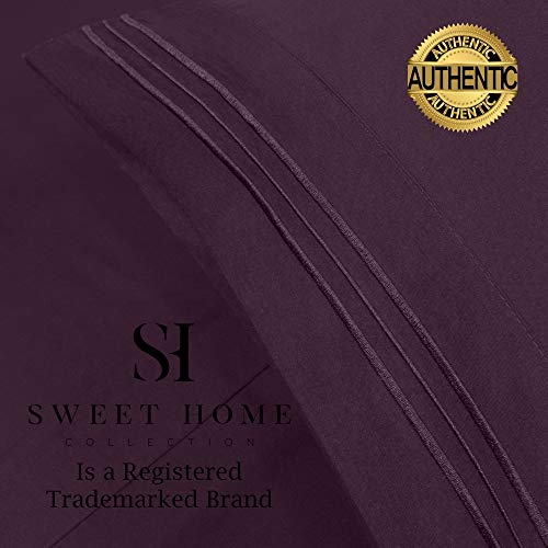 Luxury Purple 1500 Supreme Bed Sheet Set