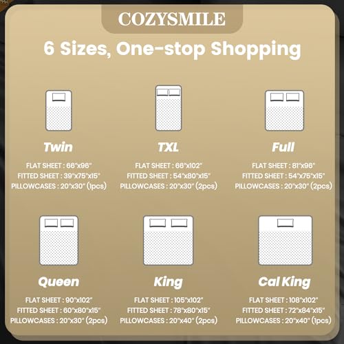CozySmile Cooling Full Sheet Set - 4 Piece