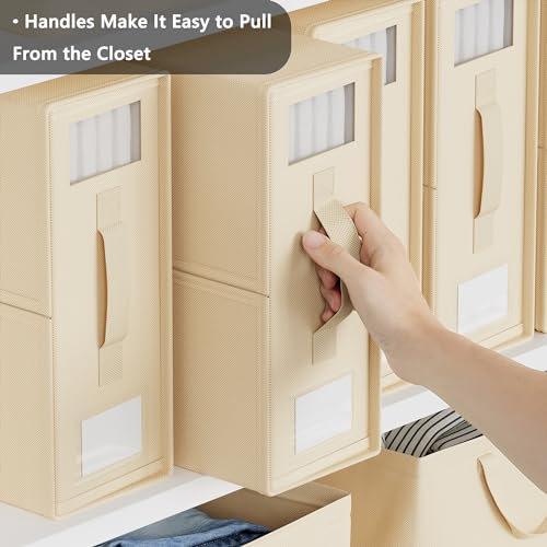 6 Pack Bed Sheet Organizers with Window Labels