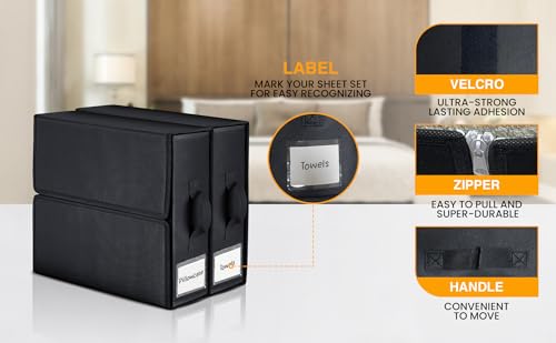 MLGOGO Foldable Bed Sheet Organizer Set - Gray