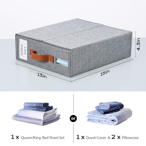 Yecaye 2-Pack Bed Sheet Organizer with Window