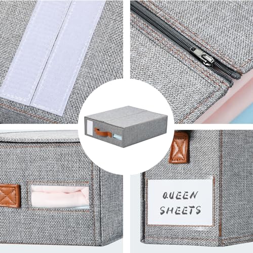 Yecaye 2-Pack Bed Sheet Organizer with Window