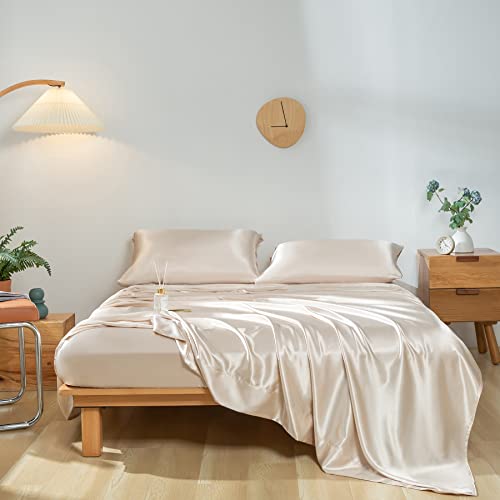 Luxury Gold Satin Full Sheet Set (4 Pcs)
