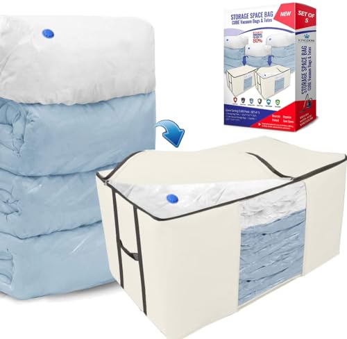 Cube Vacuum Storage Bags for Clothes and Bedding