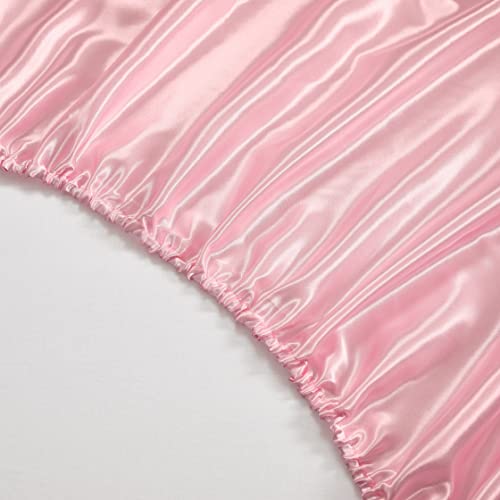 Luxury Pink Satin Bedding Set - 5 Pieces