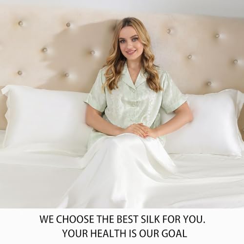 Luxury Mulberry Silk Bed Sheet Set - Queen