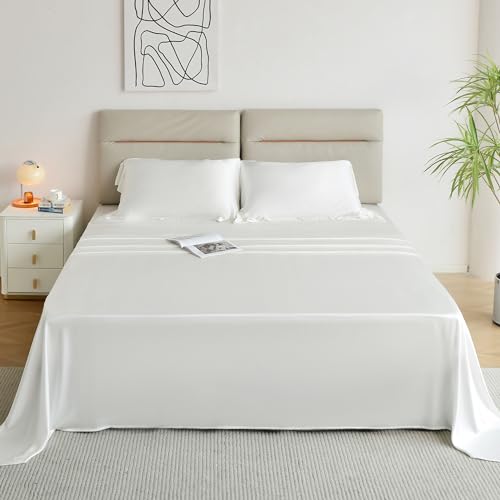 Luxury Mulberry Silk Bed Sheet Set - Queen