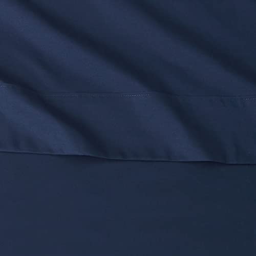 Navy Blue 4-Piece Microfiber Bed Sheet Set