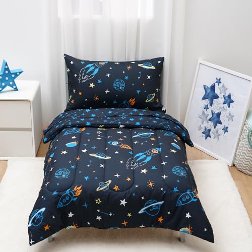 David's Kids Space Toddler Bedding Set - 4 Pieces