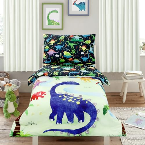 Toddler Dinosaur Bedding Set - 4 Pieces