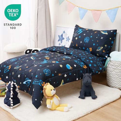 David's Kids Space Toddler Bedding Set - 4 Pieces