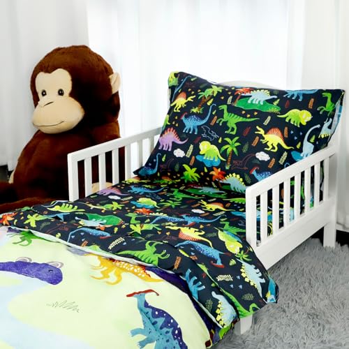 Toddler Dinosaur Bedding Set - 4 Pieces