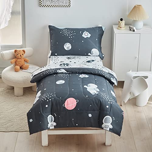 Space-Themed Toddler Bedding Set for Baby Boys