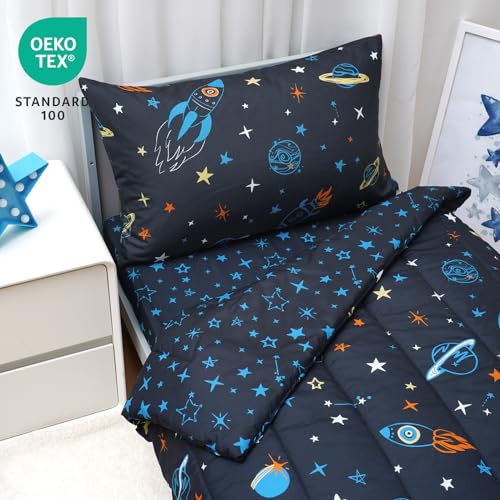 David's Kids Space Toddler Bedding Set - 4 Pieces