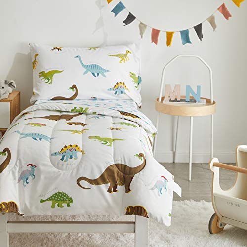 Dinosaur Toddler Bedding Set - 4 Pieces