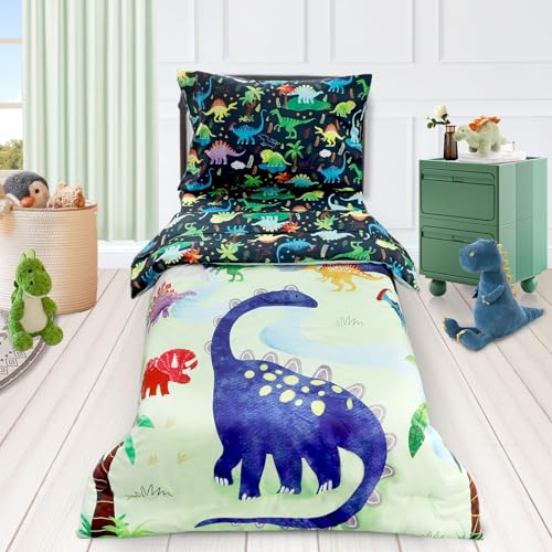 Toddler Dinosaur Bedding Set - 4 Pieces