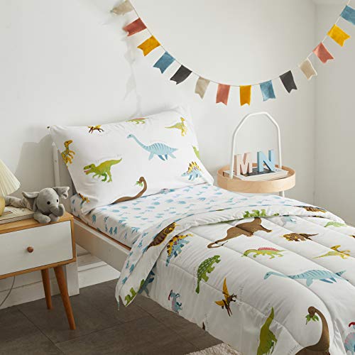 Dinosaur Toddler Bedding Set - 4 Pieces