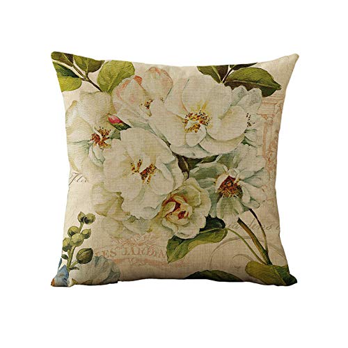 Vintage Spring Flower Throw Pillow Covers Set