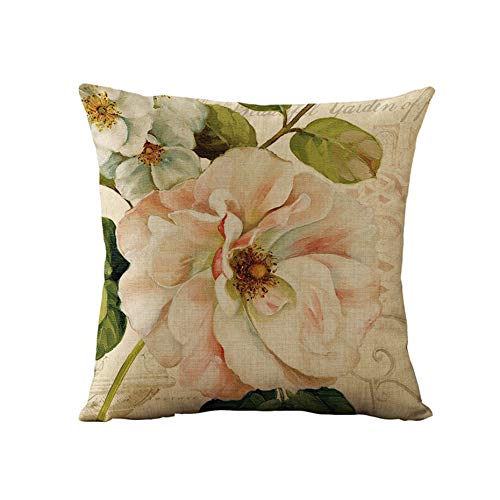 Vintage Spring Flower Throw Pillow Covers Set