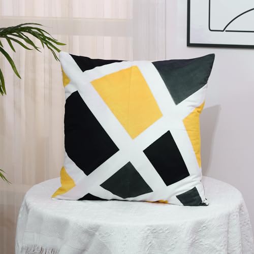 Abstract Geometric Pillow Covers Set of 4 18x18