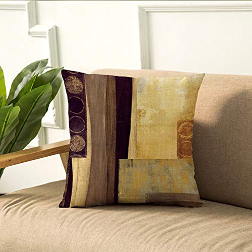 Modern Vintage Geometric Throw Pillow Cover Set
