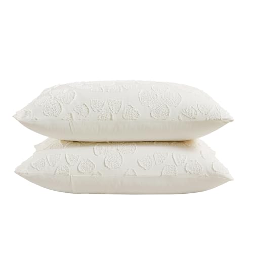 Cream Tufted Pillow Shams - Set of 2