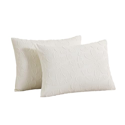 Cream Tufted Pillow Shams - Set of 2