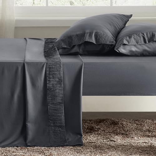 Bedsure Grey Queen Sheet Set - 4 Pieces