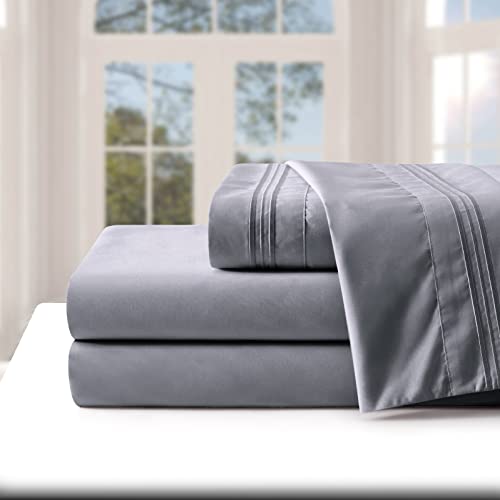 Luxury Extra Deep Pocket King Sheet Set - Grey