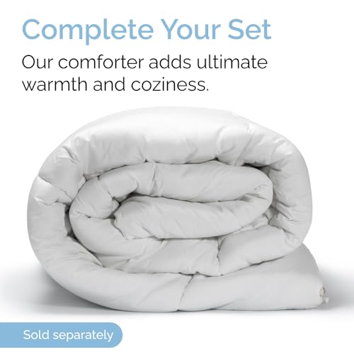 Luxury Queen 4-Piece Cooling Sheet Set - Light Grey