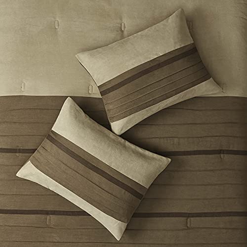 Madison Park Palmer King Comforter Set - Faux Suede