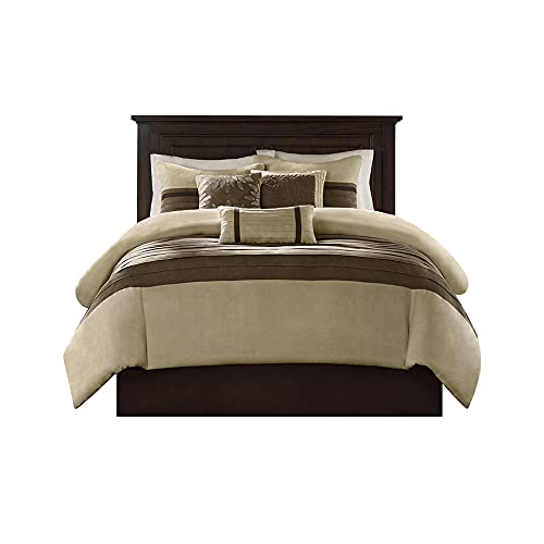 Madison Park Palmer King Comforter Set - Faux Suede