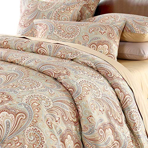 Softta Luxury Paisley King Duvet Cover Set