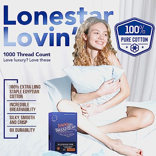 Luxury Egyptian Cotton King Pillowcases Set of 2