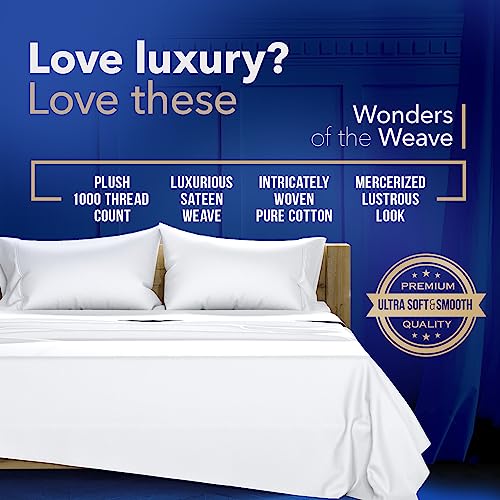 Luxury Egyptian Cotton King Pillowcases Set of 2