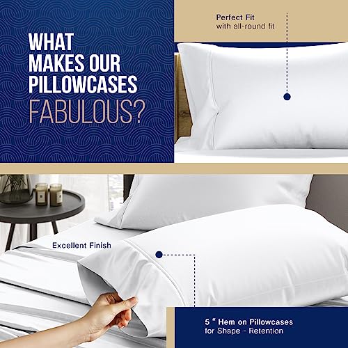 Luxury Egyptian Cotton King Pillowcases Set of 2