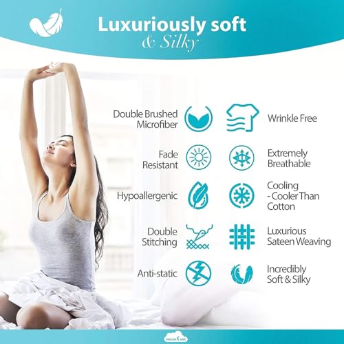 King Size Cooling Sheets Set – 4 pcs Gray