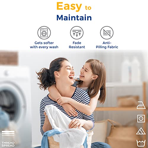 Luxury Egyptian Cotton Queen Stripe Bed Set