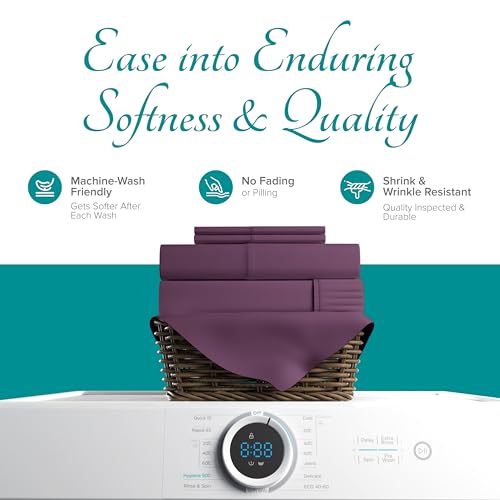 Luxury Plum 800 Thread Count Cotton Sheet Set