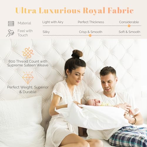 Ashton 100% Egyptian Cotton Queen Sheet Set