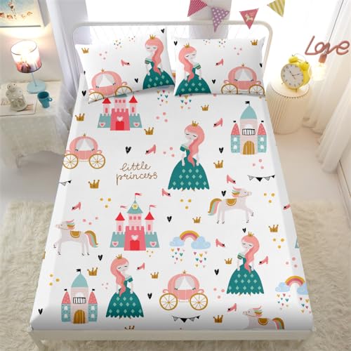 Fairy Tale Princess Queen Bed Sheet Set