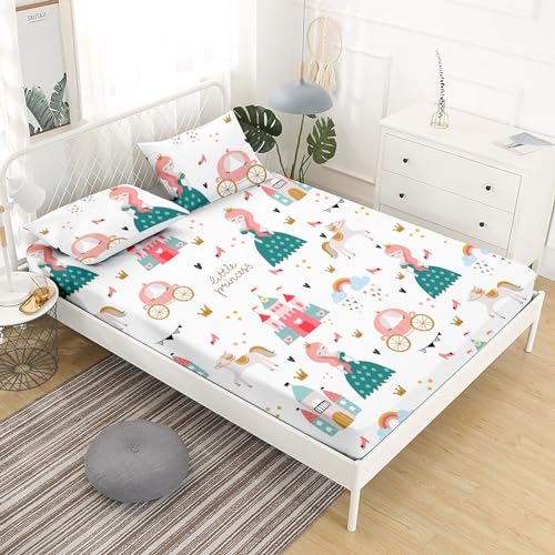 Fairy Tale Princess Queen Bed Sheet Set