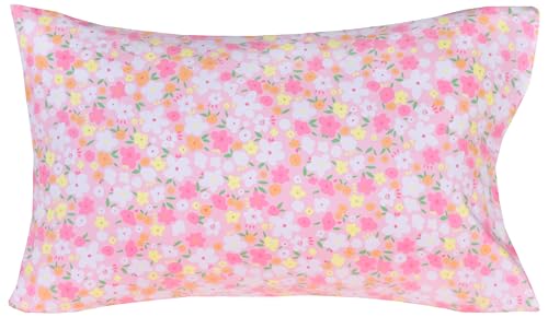 Pink Floral Cartoon Twin Sheet Set for Kids