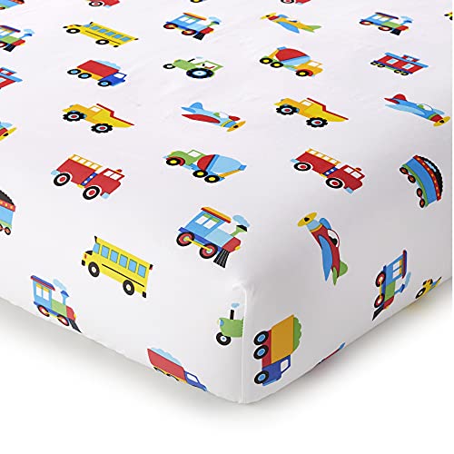 Wildkin Kids Cotton Toddler Sheet Set - Vehicles