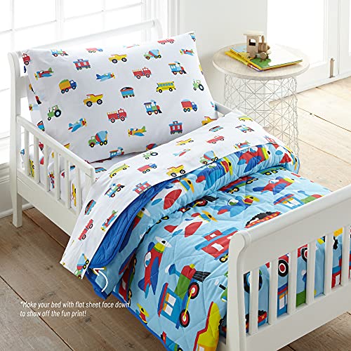 Wildkin Kids Cotton Toddler Sheet Set - Vehicles