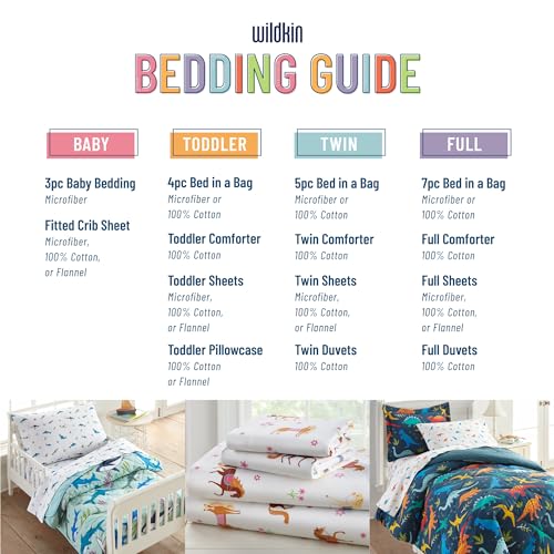 Wildkin Kids Cotton Toddler Sheet Set - Vehicles