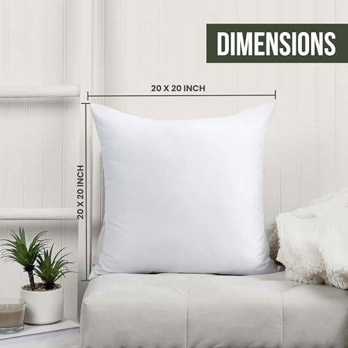 Utopia 20x20 Inch White Throw Pillow