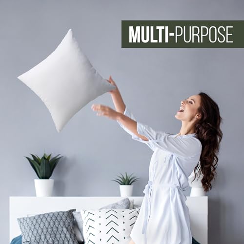 Utopia 20x20 Inch White Throw Pillow