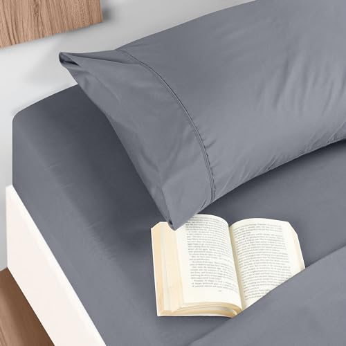 Luxury Brushed Microfiber Queen Sheet Set - Grey
